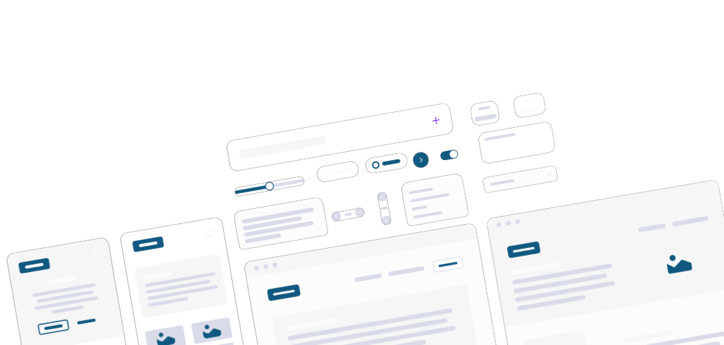 UI Design System Mockups Showcase